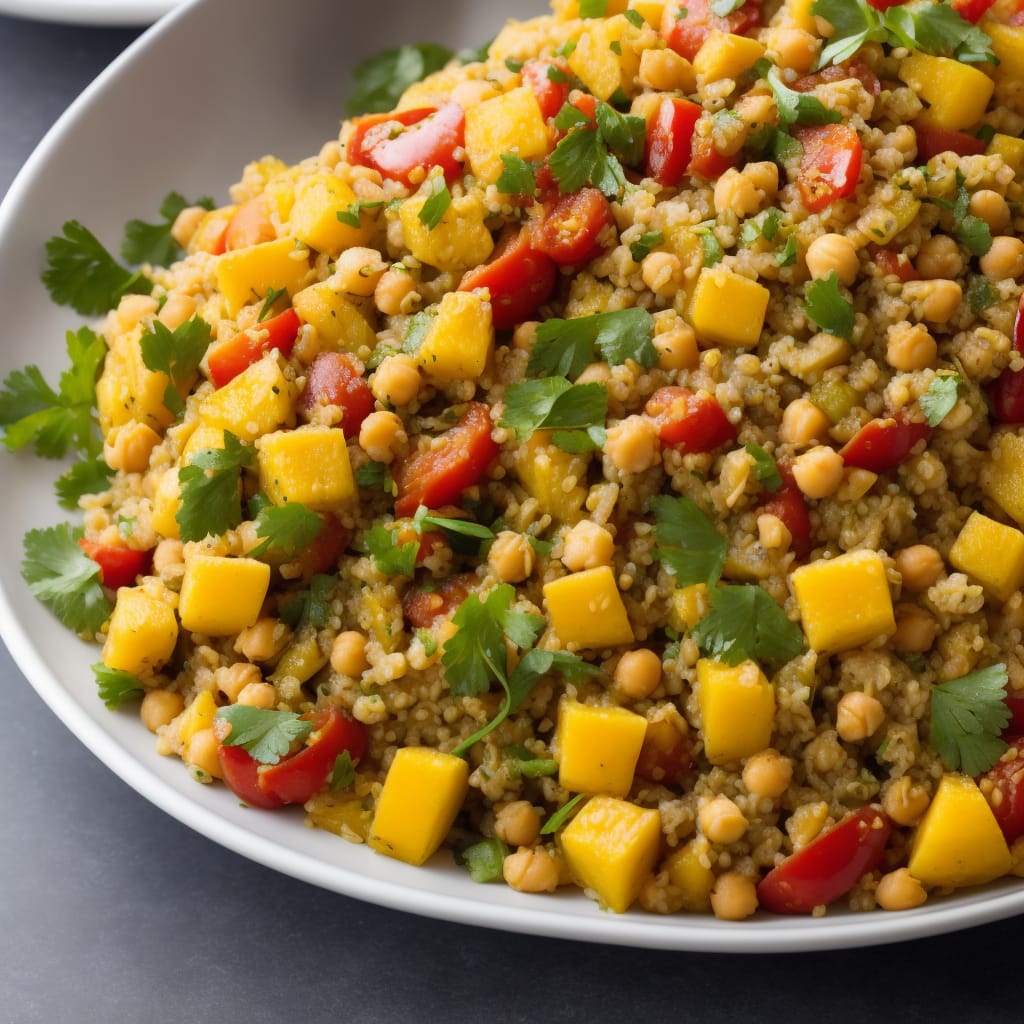 Spiced Bulgur, Chickpea & Squash Salad