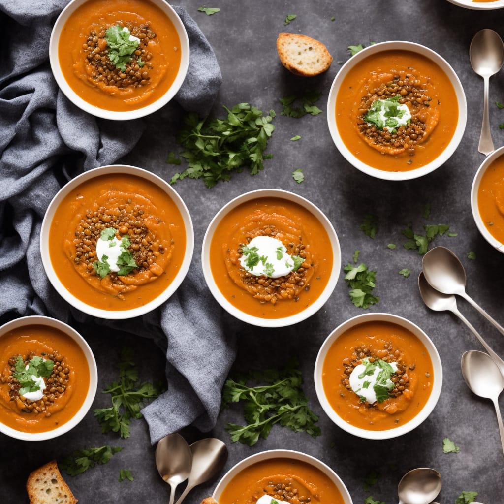 Spiced Carrot & Lentil Soup