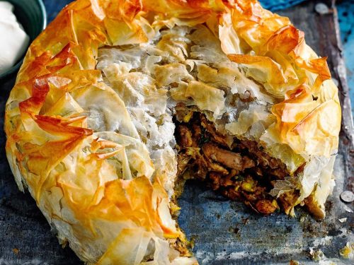 Spiced Chicken & Apricot Pastilla