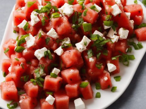 Spiced Feta with Watermelon Salsa