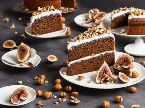 Spiced Fig, Coffee & Hazelnut Cake