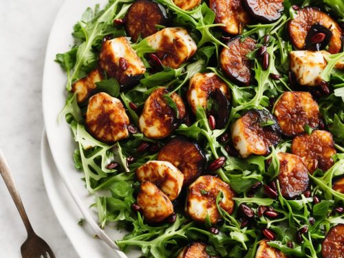 Spiced Honey-Glazed Halloumi & Fig Salad