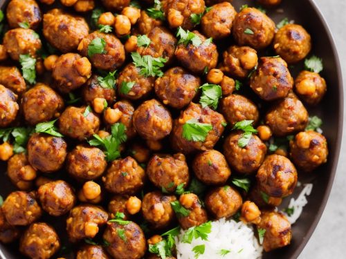 Spiced Koftas with Honey & Chickpeas