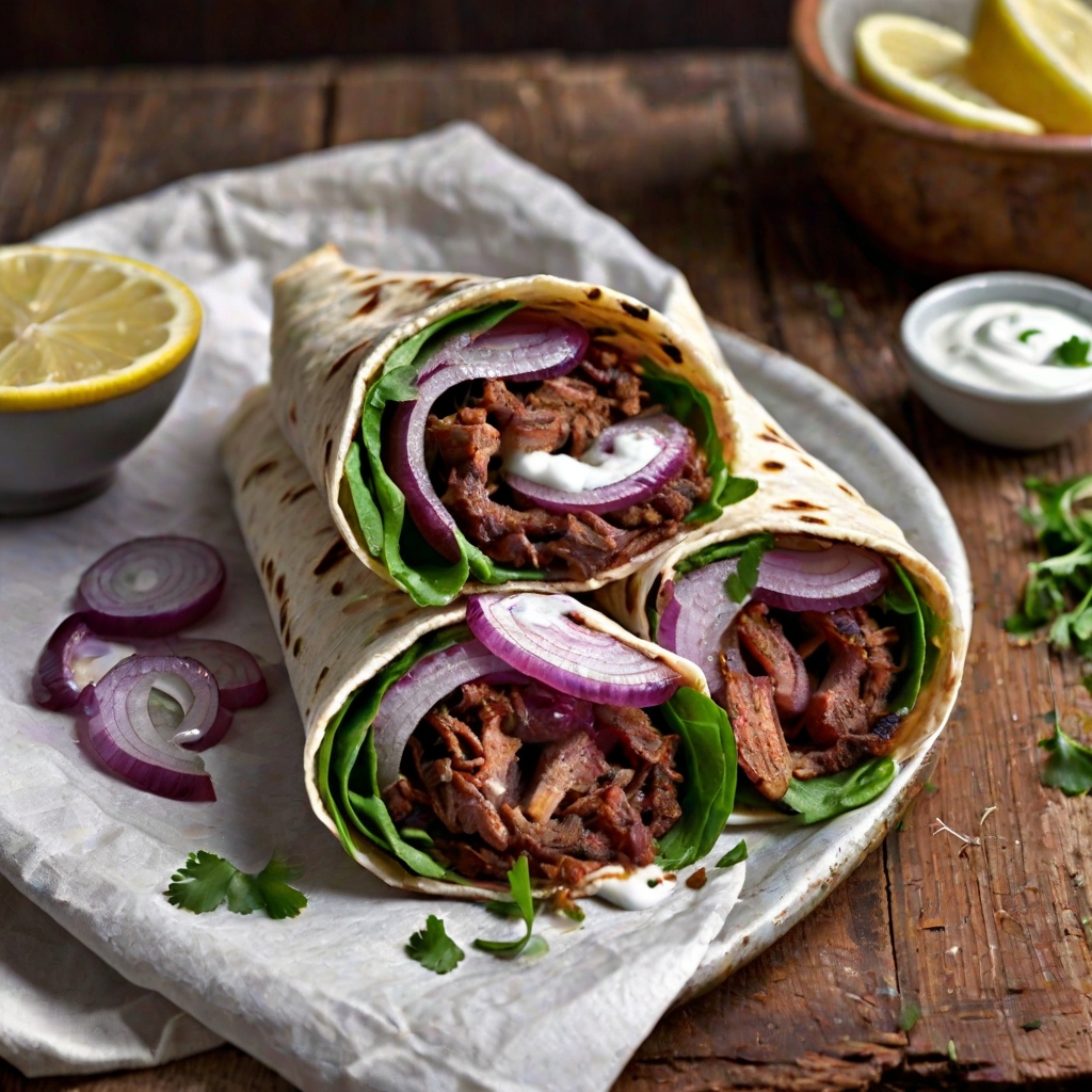 Spiced Lamb Wraps