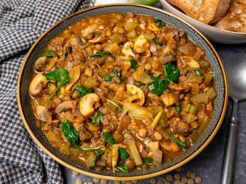 Spiced Mushroom & Lentil Hotpot