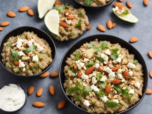 Spiced Quinoa with Almonds & Feta