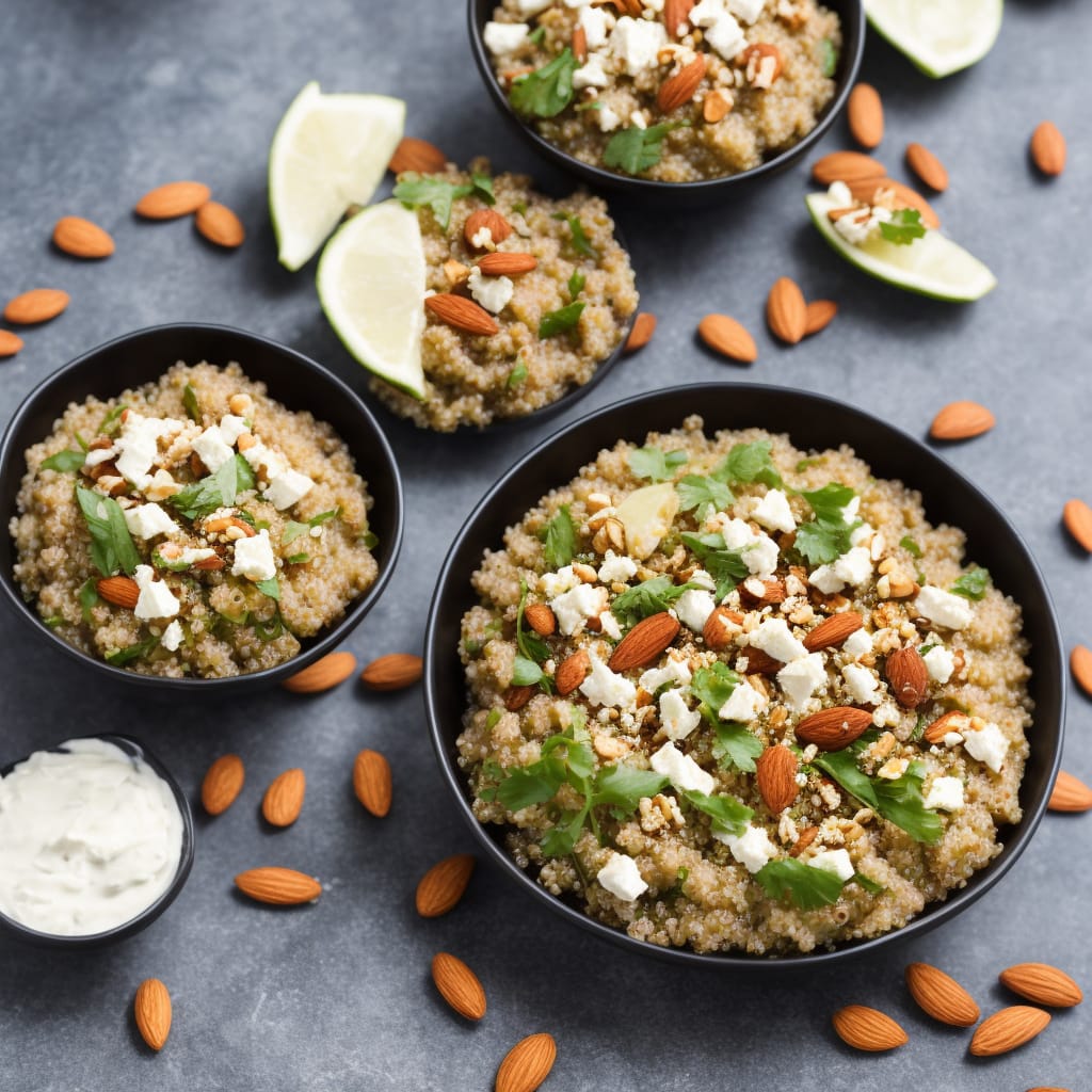 Spiced Quinoa with Almonds & Feta