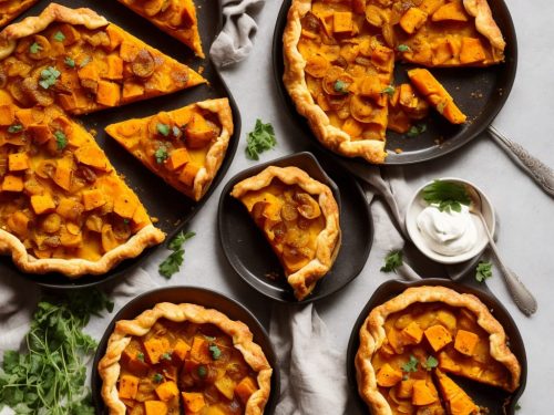 Spiced Squash & Sweet Potato Tarte Tatin