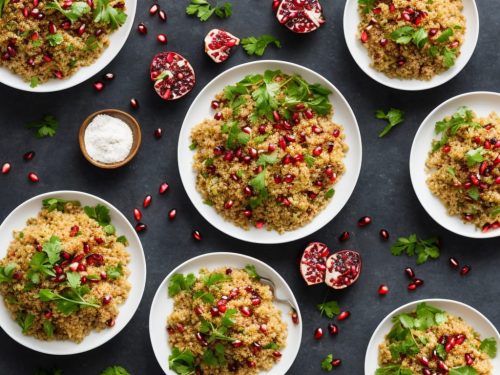 Spiced Turkey with Bulgur & Pomegranate Salad