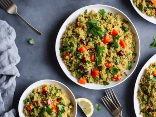 Spiced Veg with Lemony Bulgur Wheat Salad