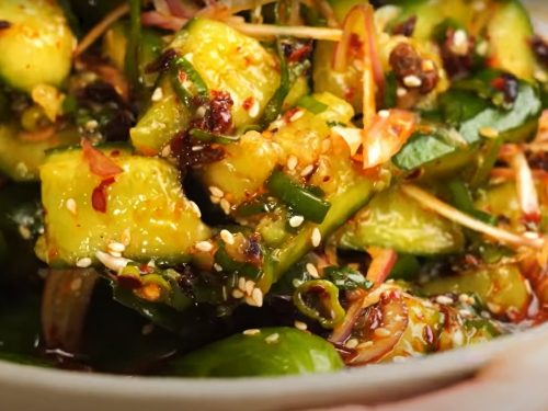 Spicy Asian Cucumbers Recipe