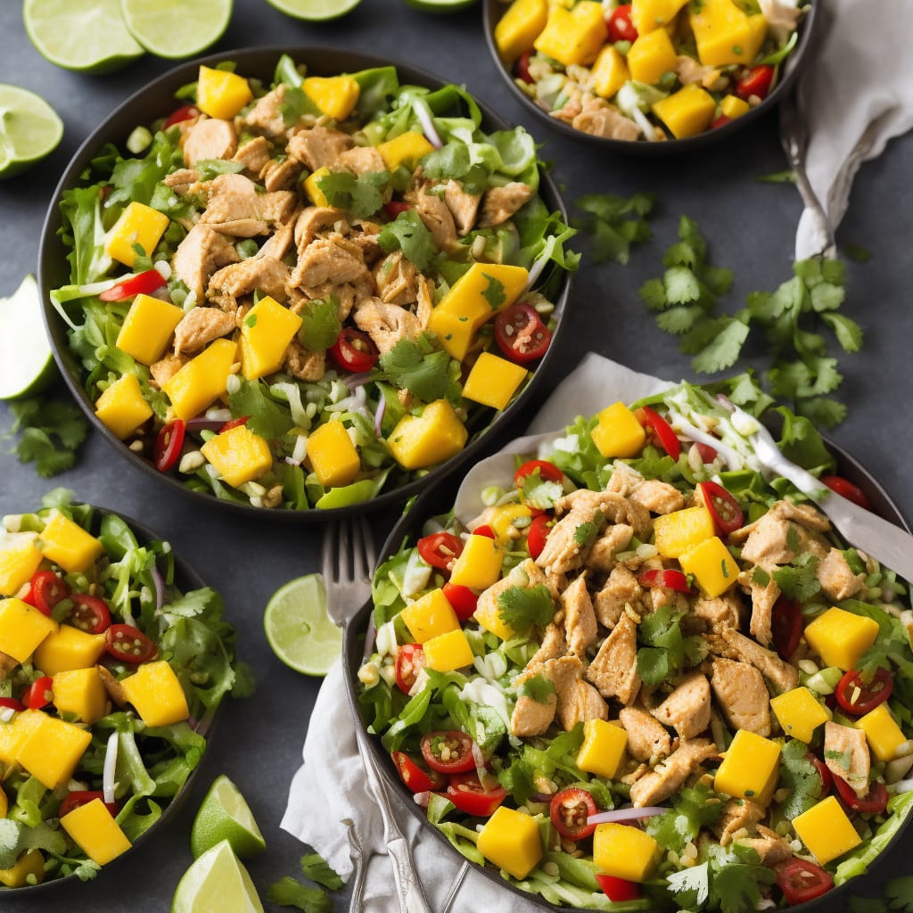 Spicy Chicken, Mango & Jalapeño Salad