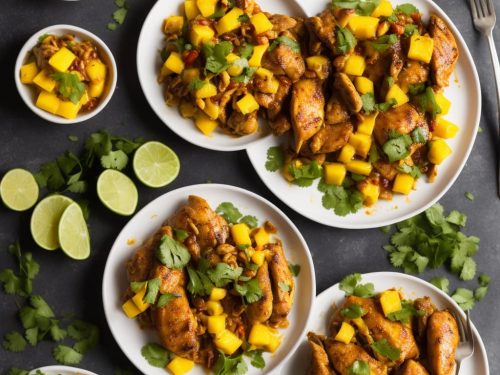 Spicy Chicken with Mango Salad