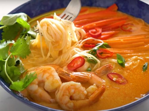 Spicy Coconut Noodle Soup