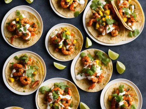 Spicy Jerk Prawn & Mango Tacos with Coconut Dressing