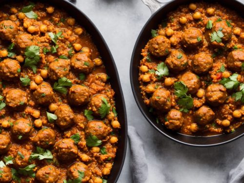 Spicy Meatball Tagine with Bulgur & Chickpeas