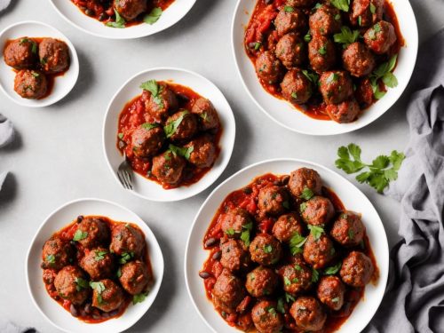 Spicy Meatballs with Chilli Black Beans