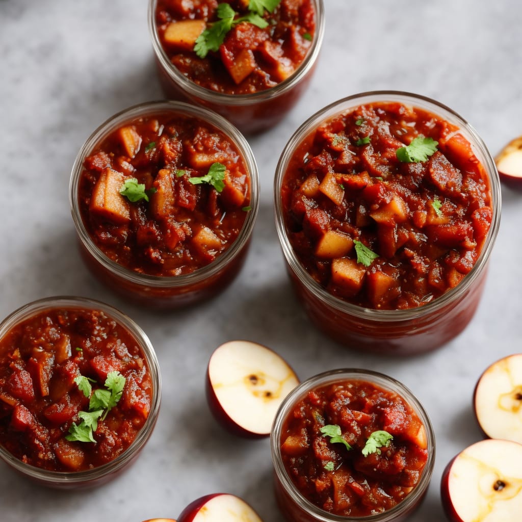 Spicy Plum & Apple Chutney recipe