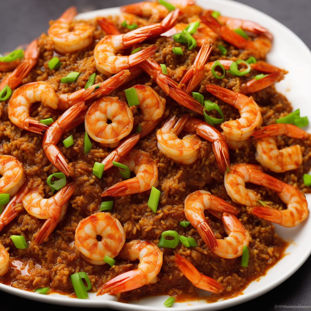 Spicy Sichuan-style prawns