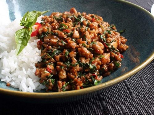 Spicy Thai Basil Chicken (Pad Krapow Gai)