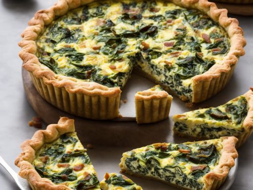 Spinach and Bacon Quiche