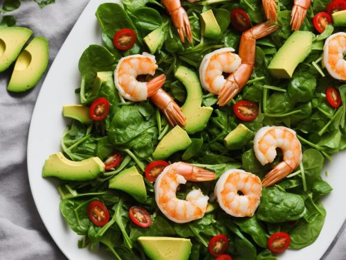 Spinach, Avocado & Prawn Salad