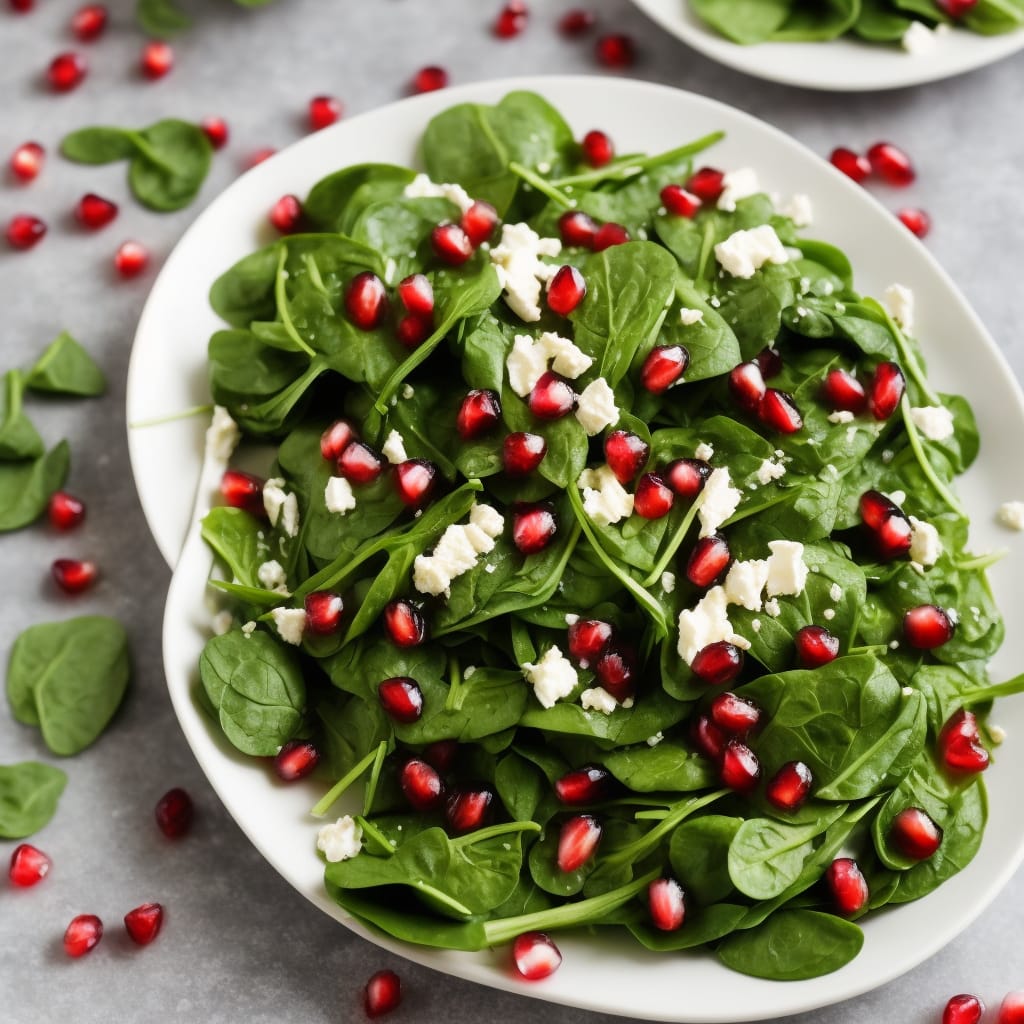 Spinach Pomegranate Salad