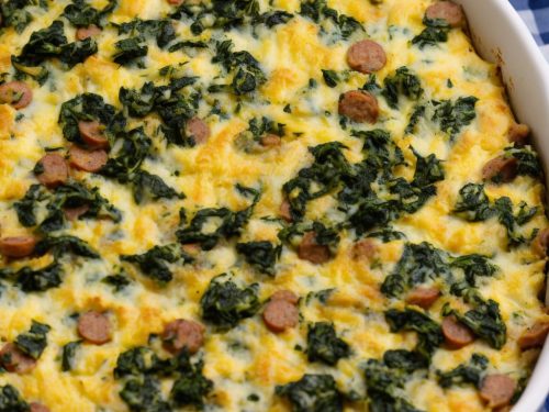 Spinach, Sausage, and Egg Casserole