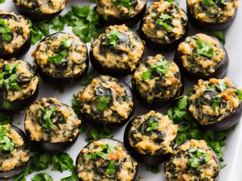 Spinach Stuffed Portobello Mushrooms