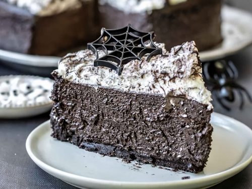 Spooky Halloween Marshmallow Cheesecake