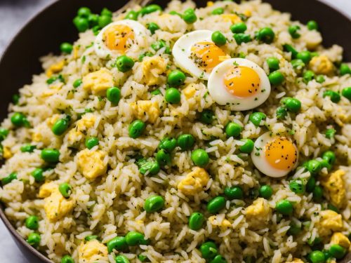 Spring Green Fried Rice & Eggs