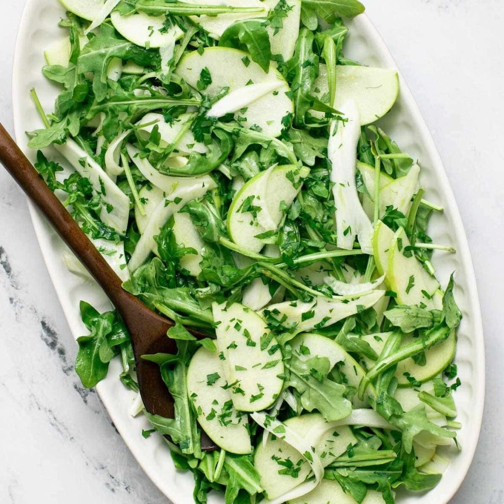 Spring Greens, Fennel & Apples Salad