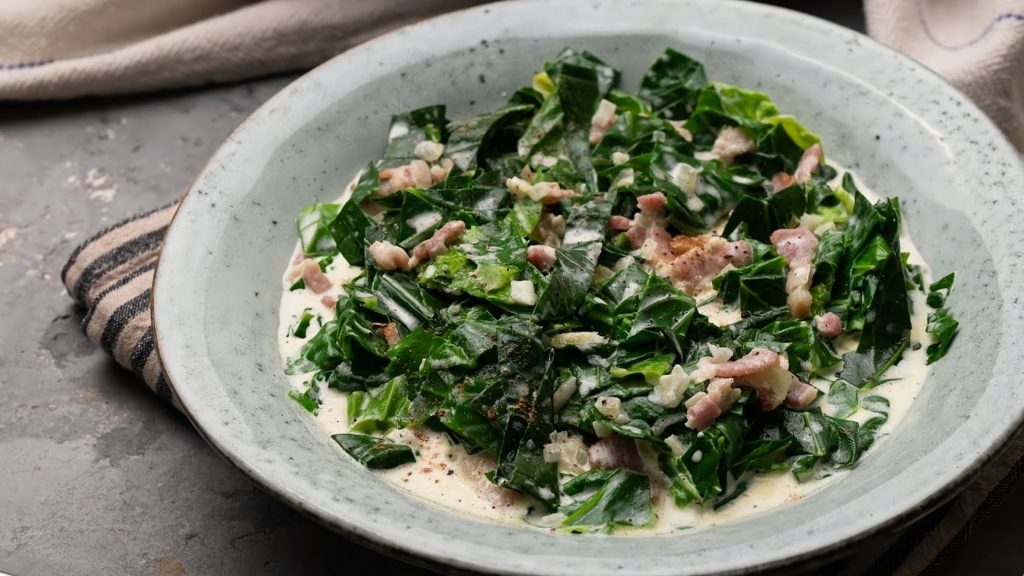 Spring Greens with Bacon