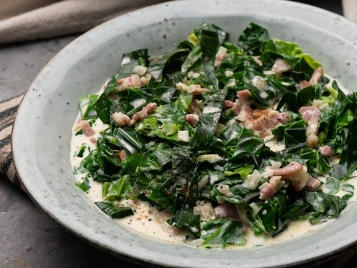 Spring Greens with Bacon