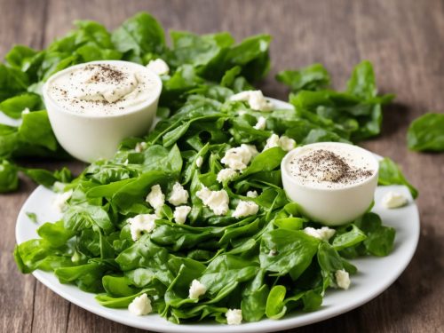 Spring Greens with Black Pepper & Crème Fraîche