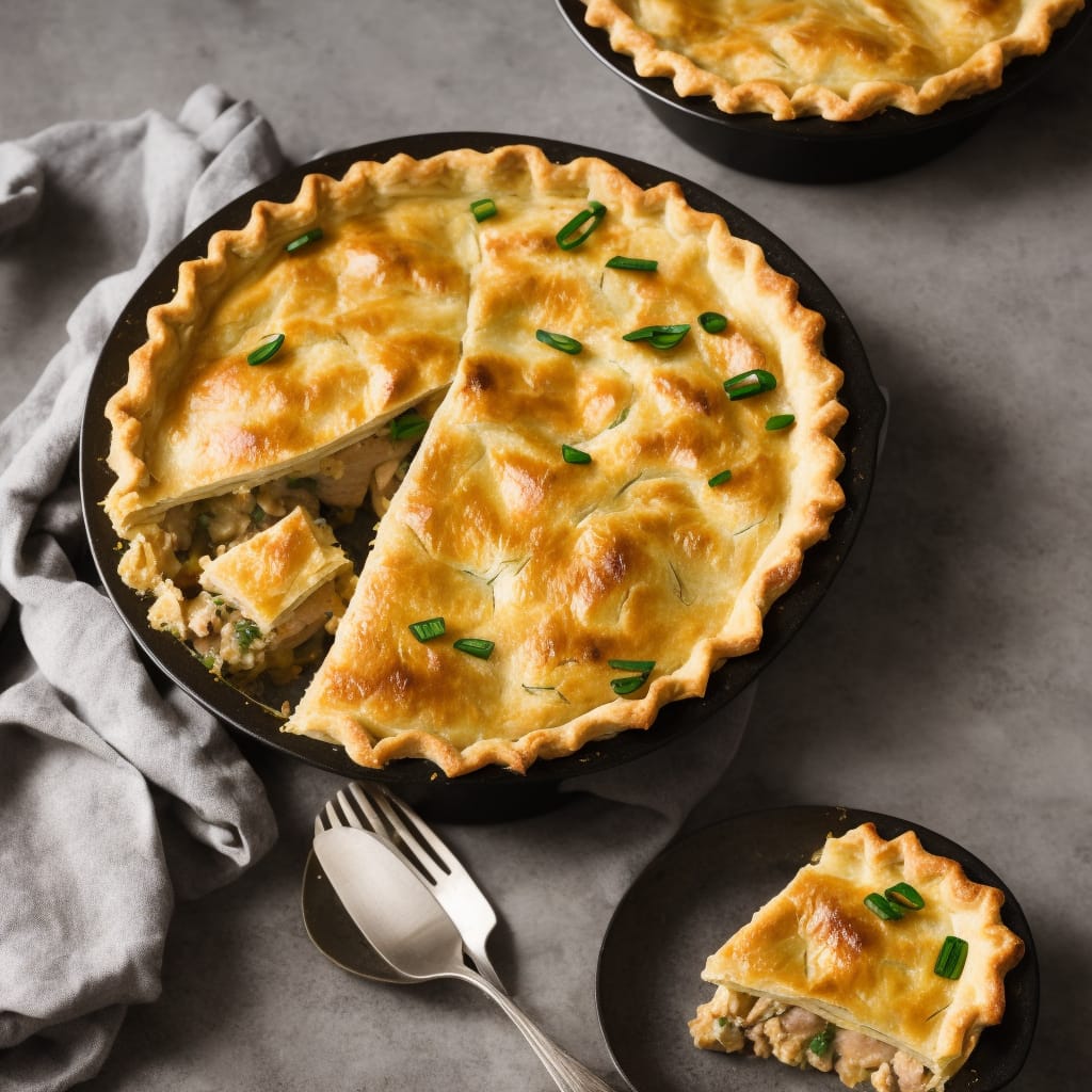 Spring Onion & Dijon Mustard Chicken Pie