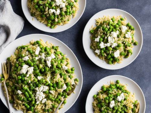 Spring Vegetable Orzo with Broad Beans, Peas, Artichokes & Ricotta Recipe