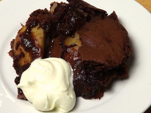 Squidgy Chocolate Pear Pudding