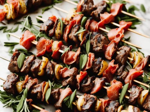 Steak & Prosciutto Skewers with Sage & Thyme