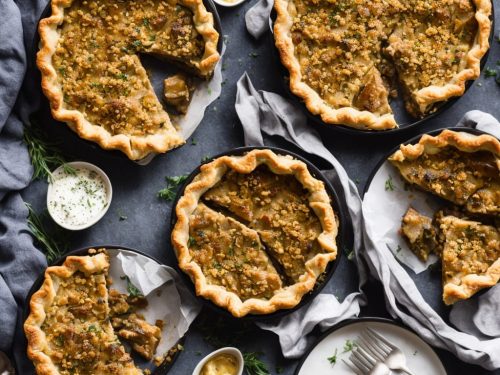 Steak & Roasted Shallot Pie with a Mustard Crust