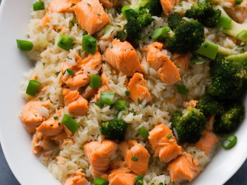 Steamed Salmon & Veg Rice Bowl