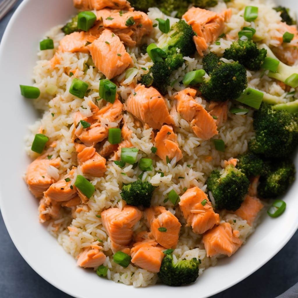 Steamed Salmon & Veg Rice Bowl