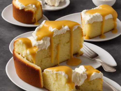 Steamed Vanilla Sponge with Butterscotch Sauce & Custard