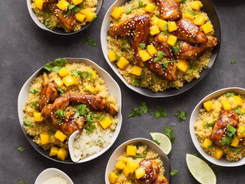 Sticky Chicken with Mango Couscous