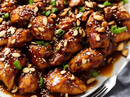 Sticky Chicken with Sherry, Almonds & Dates