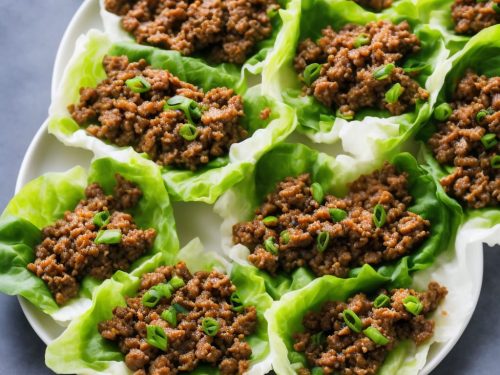 Sticky Pork Lettuce Wraps