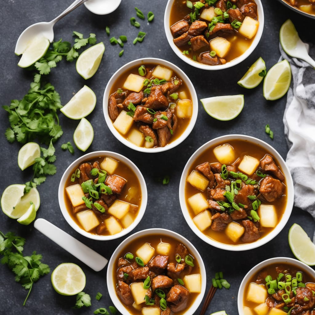 Sticky Pork & Pineapple Hotpot