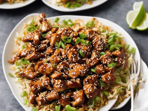 Sticky Teriyaki Chicken & Peanut Satay Slaw