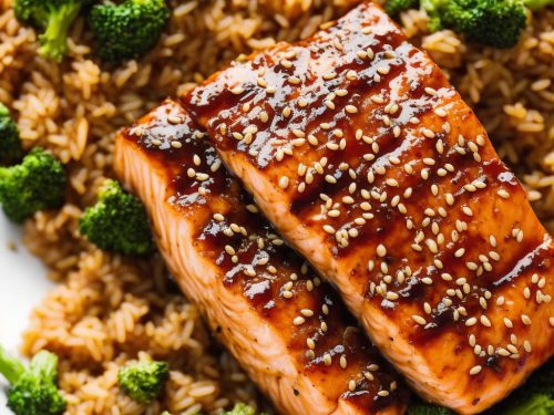 Sticky Teriyaki Salmon Rice