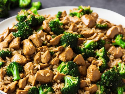 Stir-fried Chicken with Broccoli & Brown Rice